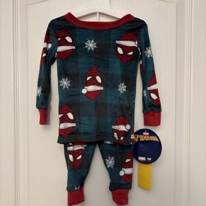 New Marvel Spider-Man Toddler Christmas Pajamas Set, 2 Pieces Size - 18 Months